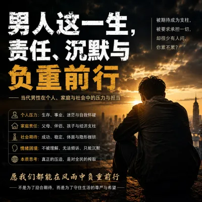 男人这一生：责任、沉默与负重前行